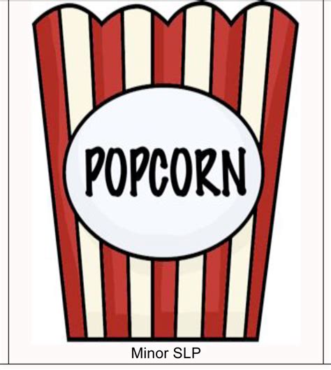 Printable Popcorn Bucket